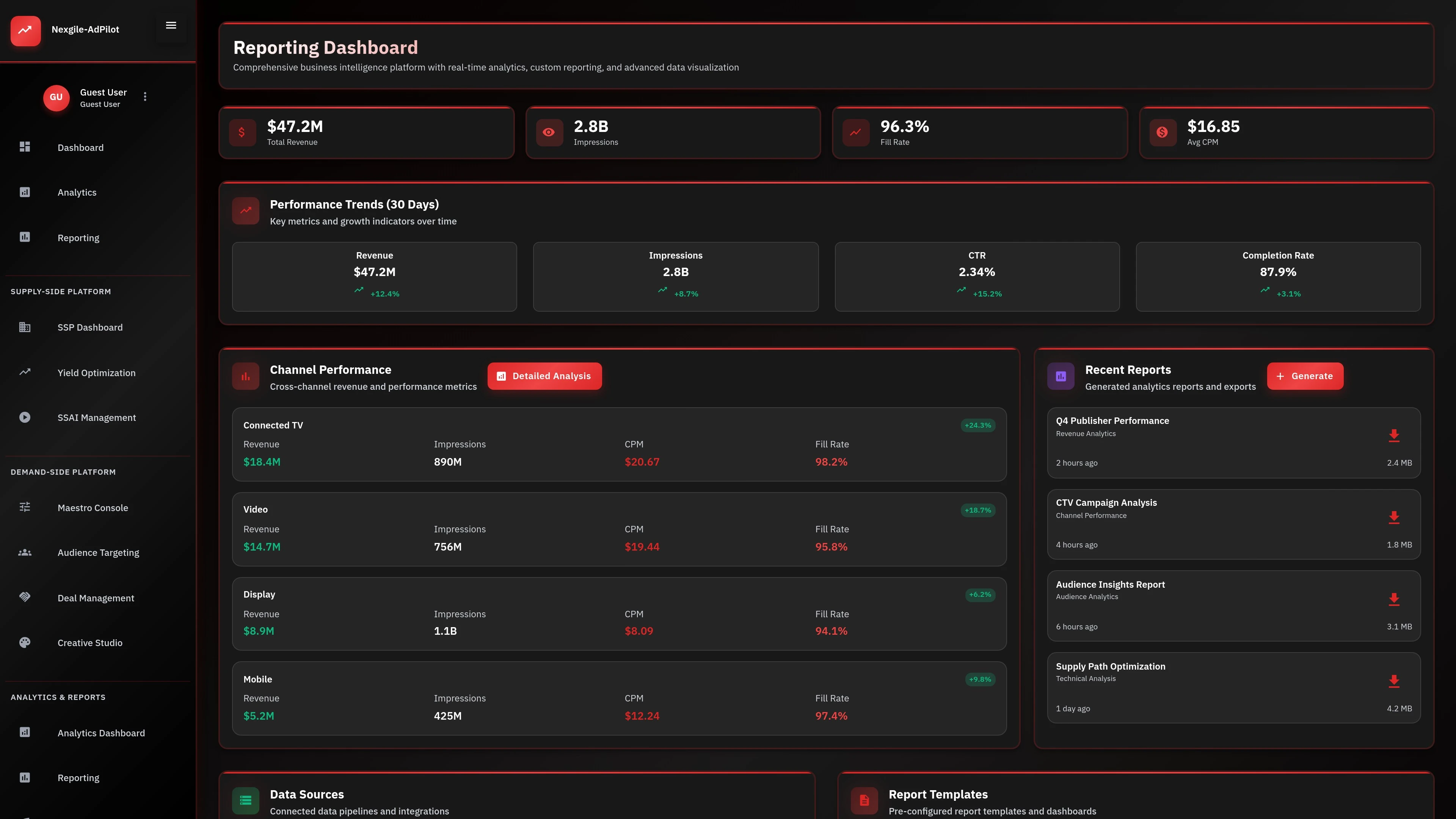 Nexgile-AdPilot Command Reporting Dashboard