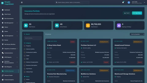 Insurance Portfolio Overview Dashboard